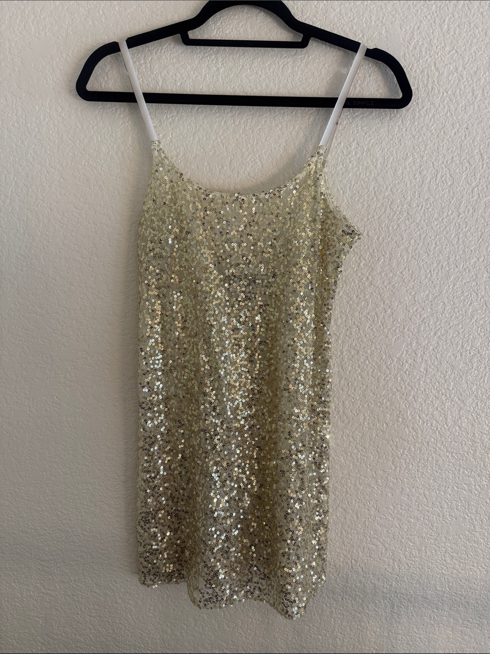 Free People Intimately Gold Sequin Slip Dress